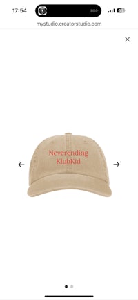 a photo of a hat with the word'nothing'on it